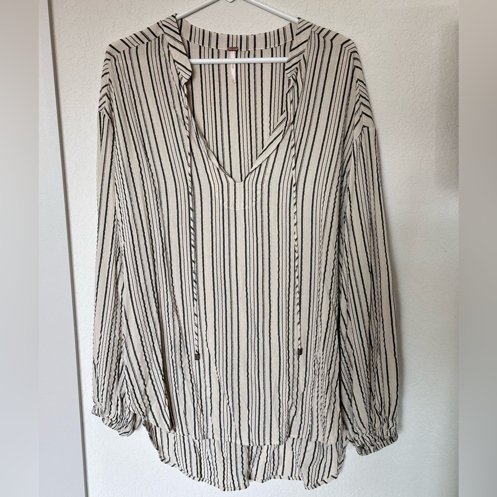 Free People Rhythm of the Night Striped Flowy Tunic Size‎ Small
